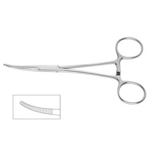 Kelly Forcep curved 14cm